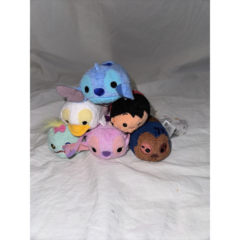 Authentic Disney Lilo and Stitch Tsum Tsum Plush Set of 6